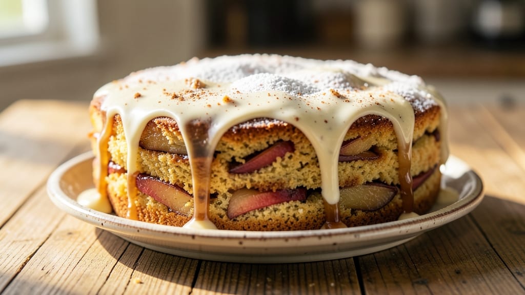 Apple Cake With Buttermilk Sauce Recipe: Warm Spice Layers and Tangy Drizzle