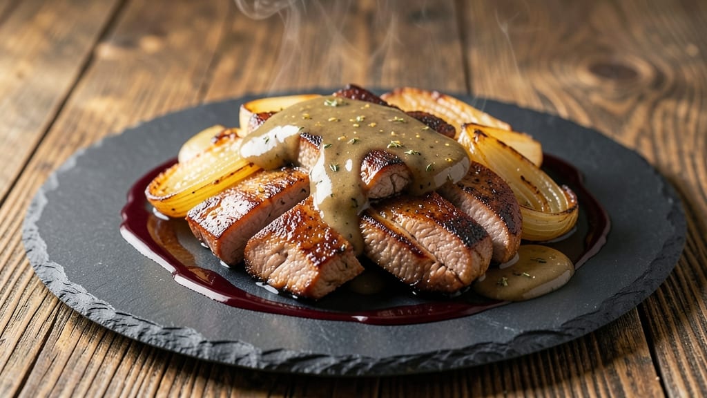 Baked Liver and Onions With Gravy Recipe: Crispy Top and Rich Pan Sauce Magic