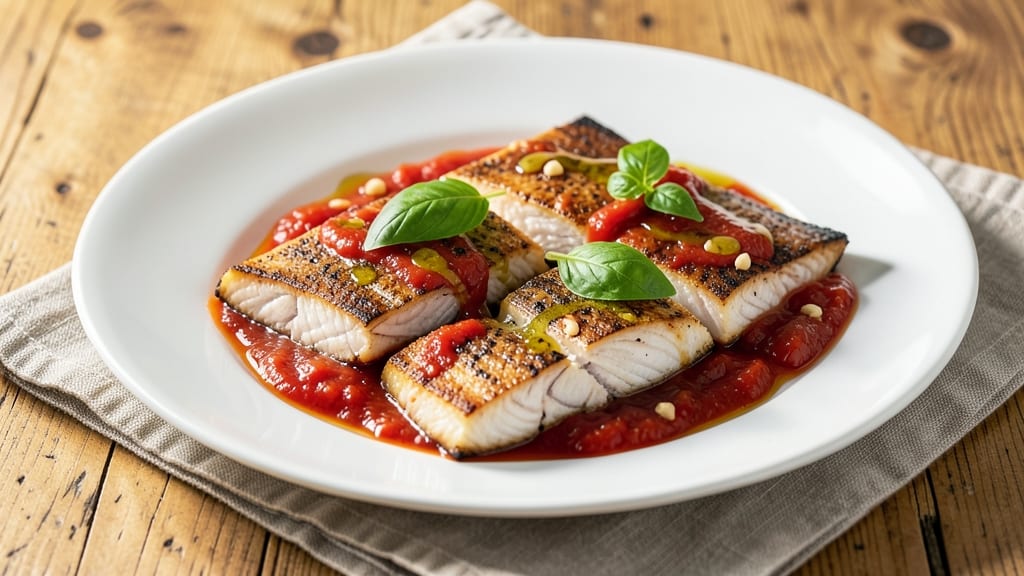 Fish With Tomato Sauce Recipe: Garlicky, Herb-Infused Simmer for Baked Cod