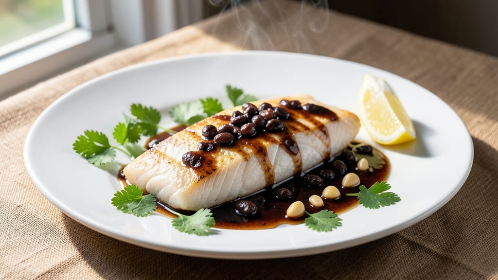 Steamed Fish Fillet With Black Bean Sauce Recipe: Silky Sauce and Flaky Fish Harmony