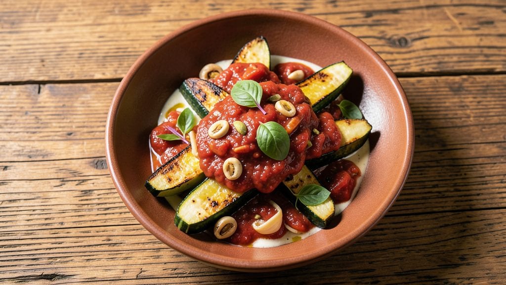 Zucchini With Italian-Style Tomato Sauce Recipe: One-Pan Roasted Zucchini in Tangy Tomato Bliss